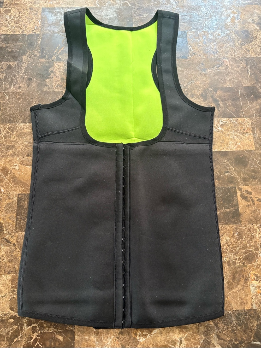 NIB Eleady Women Waist Trainer Vest Neoprene Sauna Sweat Suit Neon Green 
Lsz